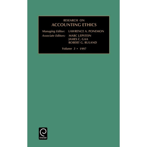 Research on Accounting Ethics Research on Accounting Ethics, Book 3, (Hardcover)