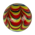 thumbnail image 4 of 25mm Razzamatazz Handmade Art Glass Marble bargello Design 1" Shooter, 4 of 5