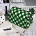 thumbnail image 7 of Kdxio Green Argyle Plaid for Double Compartment Pen Case Oxford Organizer with Zipper Pockets for Students Artists, 7 of 7