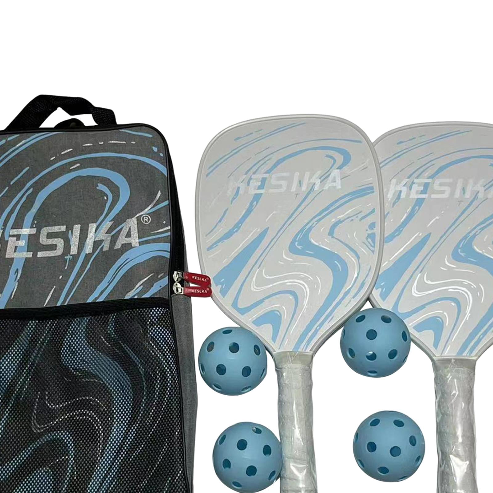Set De 4 Raquettes De Pickleball - Surface Mat En Fibre De Verre, Léger - Pour Débutants Et Joueurs Confirmés