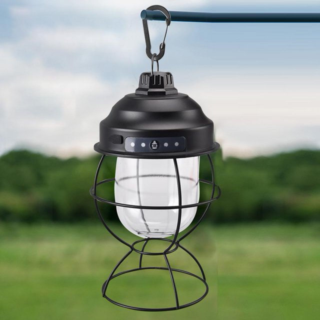 Linterna colgante de Metal Vintage para exteriores luz Led cálida con Ehuebsd batería de 3000mAh recargable ligera de 1 12 piezas