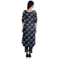thumbnail image 2 of Moomaya 2-Piece Womens Cotton Printed Kurta Pant Set Indian Dress Ethnic Set, 2 of 7