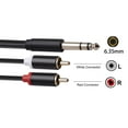 thumbnail image 3 of 6.35 mm to 2RCA Cable 3.5mm Audio Cable Wire Adapter Cable for PC Connection 5M, 3 of 8