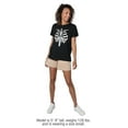 thumbnail image 3 of Popfunk Halloween Skeleton Costume Women's Loose T-Shirt, Black, Large, 3 of 3