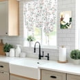 thumbnail image 5 of Watercolor Floral Tie Up Curtains for Windows, Balloon Window Shades, Spring Botanical Flowers Tree Branches Kitchen Window Treatments Roll Up Curtain for Basement/Nursery 52"x45", 5 of 8