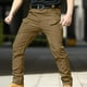 thumbnail image 3 of Pantalones largos para hombre, pantalones ajustados con bolsillos de color liso para exteriores, pantalones largos para hombre, 3 of 4