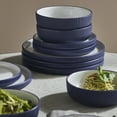 thumbnail image 6 of Christian Siriano Laro 12-Piece Dinnerware Set Stoneware, Dark Blue, 6 of 6