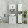 thumbnail image 2 of kleankin Armoire de Rangement de Salle de Bain Colonne à Linge avec Tiroir à Tablette Ouverte Blanc, 2 of 10