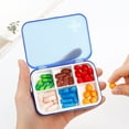 thumbnail image 4 of Portable 6 Cells Daily Pill Organizer Weekly AM PM Pill Box Case Damp-Proof Travel Pills Container 7 Day, Medication Fish Oil, and Medicine Holder Fits in Purse and Pockets, 4 of 8