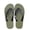 Army Green, variant on Slim Flip Flops for Men, Shower Slippers Flat for Summer Bathroom Beach Lightweight Basic Rubber Soft Slide -on Shoes