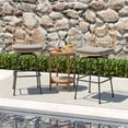 thumbnail image 2 of Barara King Bar Stools Set, Counter Bar Stools Set, Patio Swivel Barstools Set of 2 with Soft Seat Cushions-Gray, 2 of 10