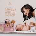 thumbnail image 6 of Babylicious Baby Diaper Caddy| Newborn Changing Table Organizer for Wipes and Diapers | - Blush Rose, 6 of 7