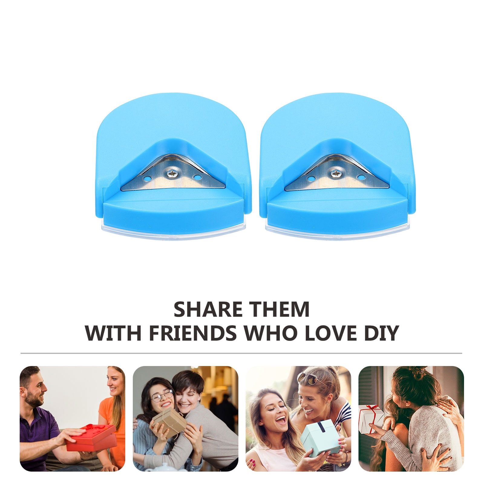 WORGEOUS 10 Pcs Punch Corner Rounder Picture Corner Cutter Convenient Corner Trimmer for Handicrafts
