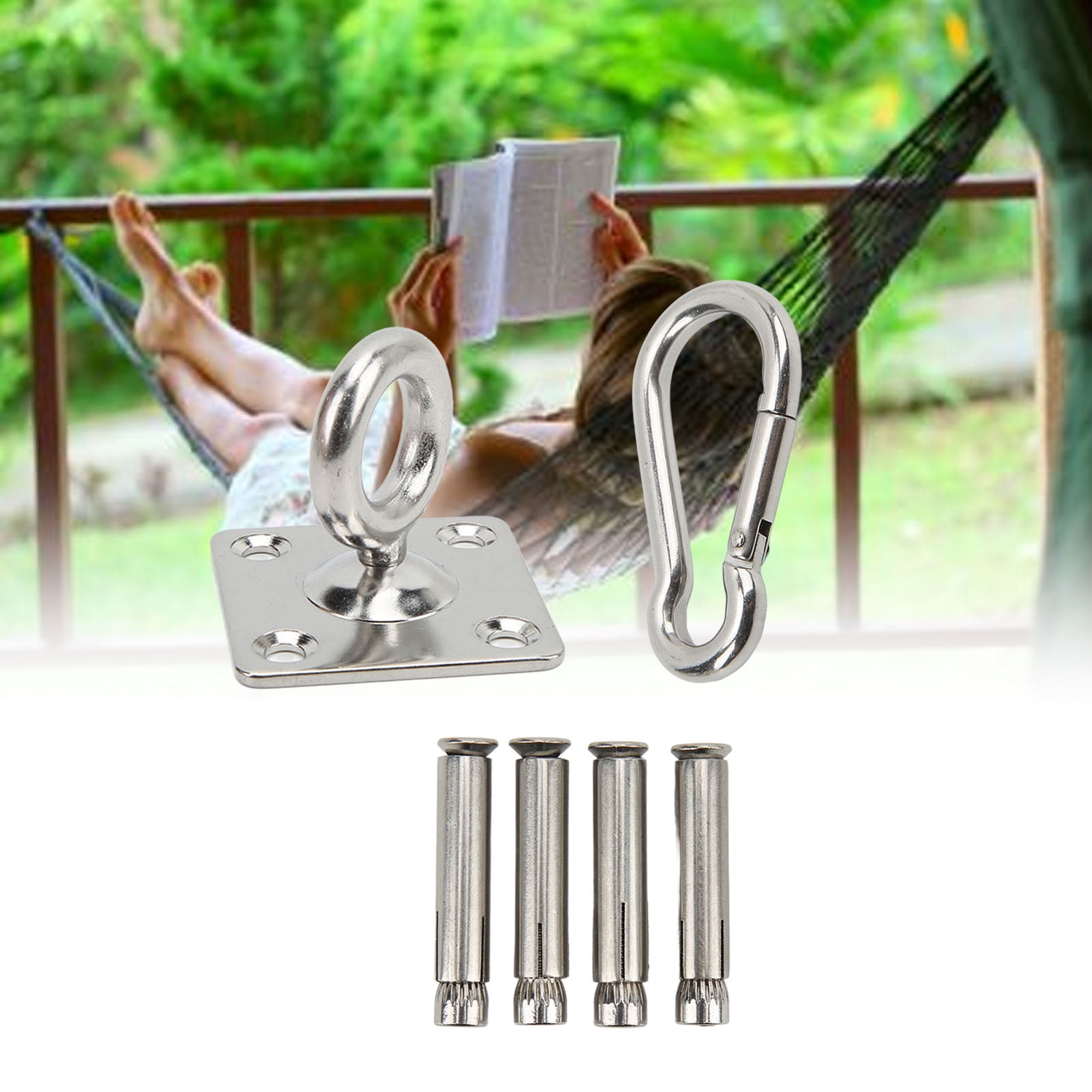 Rotate Hook Stable Hammock Hanger Stainless Steel 550lb Bearing for Sandbag