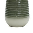 thumbnail image 3 of LuxenHome 27.5" Resin Lighted Garden Bubbling Water Fountain with Emerald Ribbed Top and Ivory Bottom, 3 of 7