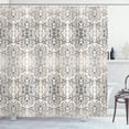 thumbnail image 1 of Ambesonne Floral Shower Curtain, Victorian Lace Flowers Print, 69"Wx84"L, Ivory Dimgray, 1 of 3
