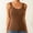 Brown, variant on Women's Breathable Round Neck Sleeveless Comfortable Casual Loose Fit Tank Top For Summer Layering