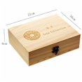 thumbnail image 2 of Caja De Almacenamiento De Monedas De 30 Uds. Contenedor De Caja De Colección De Monedas Conmemorativa De Madera Antioxidante Ajustable Con Almohadilla De Ajuste Monstrate HA015571-00, 2 of 7