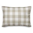 thumbnail image 2 of Creative Products Harvest Pumpkin Buffalo Check Plaid 14x20 Spun Poly Pillow, 2 of 3