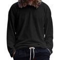 thumbnail image 2 of PNTUTB Long Sleeve for Men Waffle Pattern Casual Solid Color Round Neck Pullover T Shirt, 2 of 6