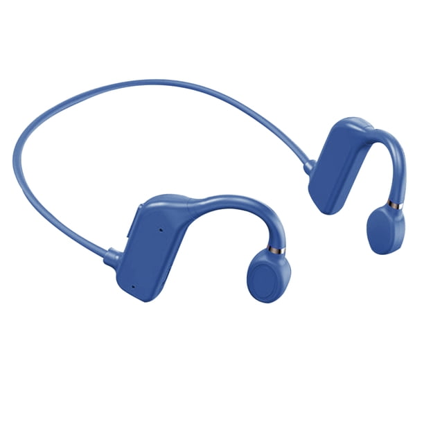 Bearachild 5.2 Auricular Carga USB Banda para el cuello a prueba de agua Auriculares Auriculares para correr portátiles Cables de audio/vídeo Azul