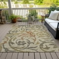 thumbnail image 6 of Addison Rugs Chantille Indoor/Outdoor Transitional Swirls Beige Washable Rectangle Rug, 5' x 7'6", 6 of 6