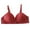 Red, variant on Women Bras Women's Daily Adjustable Underwear Gathered Thin Bra No Underwire 38-44