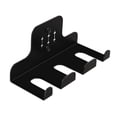 thumbnail image 3 of Soporte de pared para barra de pesas, accesorio para gimnasio en casa, soporte vertical para barra de pesas de alta resistencia para montaje en pared 3 ranuras, 3 of 5