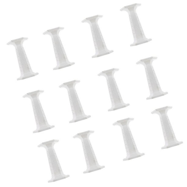 12 piezas de esculturas vintage hexagonales griegas de pedestal en alabastro 3 inch