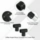 thumbnail image 3 of Conector de Varilla de Cortina de Esquina Uxcell, 2 Pcs Conector de Varilla de Cortina Tee para Varilla de 1", Negro, 3 of 5