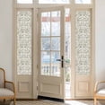 thumbnail image 2 of Farmhouse Sage Green Window Privacy Film, Vintage Flower Leaf Botanical Static Cling UV Sun Blocking Heat Control Window Tint Day and Night, Non-Adhesive One Way Windows Privacy Cover 17.7''x78.7'', 2 of 7