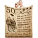 thumbnail image 1 of LHSHID 25th Anniversary Blanket Gifts Gift for 25th Wedding Anniversary 25 Years of Marriage Gift for Ruby Wedding Anniversary for Couple Yess Wife Husband Dad Mom Back Throw Blanket 60x80in, 1 of 6