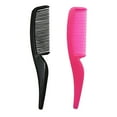 thumbnail image 3 of Qarigey Peines de plástico Accesorio profesional Herramientas de barbería Recortadora de barbero Cuidado del cabello rosa, 3 of 6