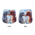 thumbnail image 5 of Lsque Red And White Bird Couple Printed Women's Running Shorts with Liner Pockets,Elastic Quick Dry Workout Athletic Gym Yoga Shorts,Womens High Waist Shorts-XX-Large, 5 of 9