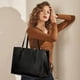 thumbnail image 2 of Bolsa para portátil LOVEVOOK Fashion Computer Tote 15.6 pulgadas negra para mujer, 2 of 8