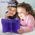 thumbnail image 6 of Butterfly Kids Case for Samsung Galaxy Tab S9 FE 5G 10.9"/ S9/ S8/ S7 11", Galaxy Tab A9+ Plus Case, Soft EVA Rotating Stand Lightweight Shockprof Kids Friendly Case Cover,Purple, 6 of 6