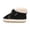Black, variant on NexTorq Infa'nt Fleece Snow Boots, Soft Hook and Loop Warm Winter Booties with Anti-Slip Sole for B'aby First Walkers and Cold Weather Gentle Warm Footwear for First Steps in Cold Weather Black