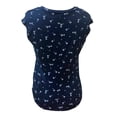 thumbnail image 3 of Blusa Simply Basic Talla CH Estampado Flores Marino, 3 of 4