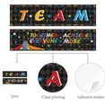 thumbnail image 3 of 2Pcs Classroom Banner Team Motivational Posters Welcome Back To School Teacher Appreciation Adhesive Classroom Decorations Sets for Wall Decoration Elementary Middle High School 39 x 10Inch, 3 of 9