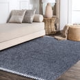 thumbnail image 4 of JONATHAN Y MERCER SHAG 8 x 10 Area Rug, Mercer Plush Tassel - Denim Blue, MCR100C-8, 4 of 4