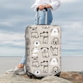 thumbnail image 4 of Uemuo Puppy Printed Washable Luggage Cover - Fashion Suitcase Protector Fits 18-32 Inch Luggage -X-Large, 4 of 9