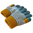 thumbnail image 2 of YABCSAZ Women's Jacquard Knit Thermal Gloves, Winter Thermal Gloves Touchscreen Fleece Lined Windproof Knit Gloves for Women Warm Mittens, Light Blue, 2 of 4