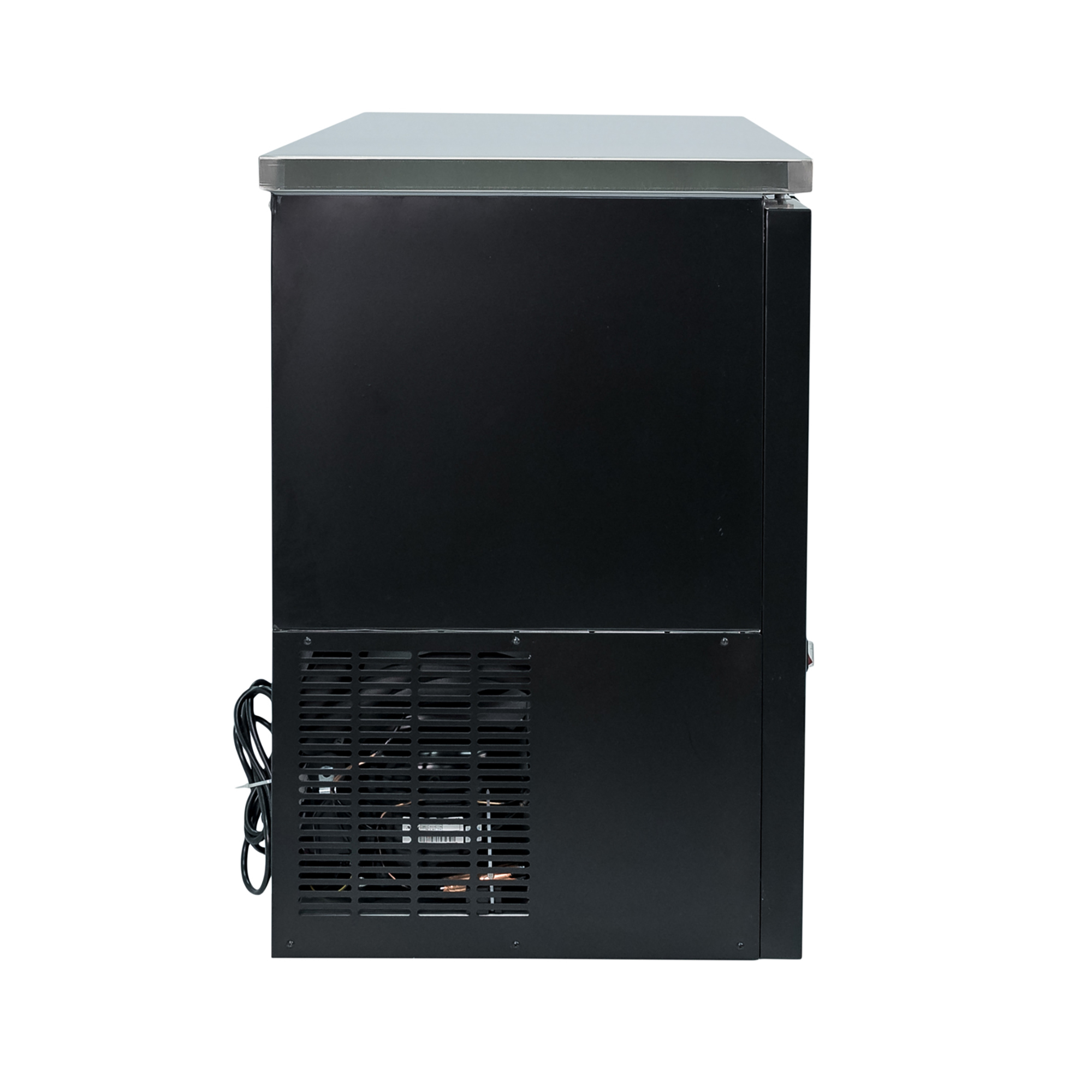 Norpole 16 cu. ft. 2-Glass Door Under Bar Refrigerator, Black in Black