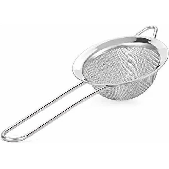 Kafoor Fine Mesh Strainer - Small 2.8 Inch Round Sieve - Tea Strainers for Loose Tea, Coffee Strainer, Food Strainer, Juice Strainer, and Much More!