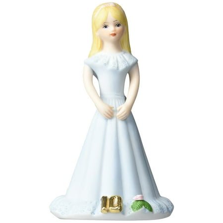 - Enesco Growing Up Girls “Blonde Age 10” Porcelain Figurine, 5.5”Crafted from high-quality bisque porcelain By Acer