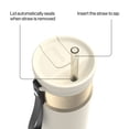 thumbnail image 6 of Contigo Stainless Steel Water Bottles 24 oz, Leakproof Insulated, SnapSeal & Dual Sip Lid, 2-Pack (Oatmilk/Champagne & Abyss Blue/Bronze), 6 of 11