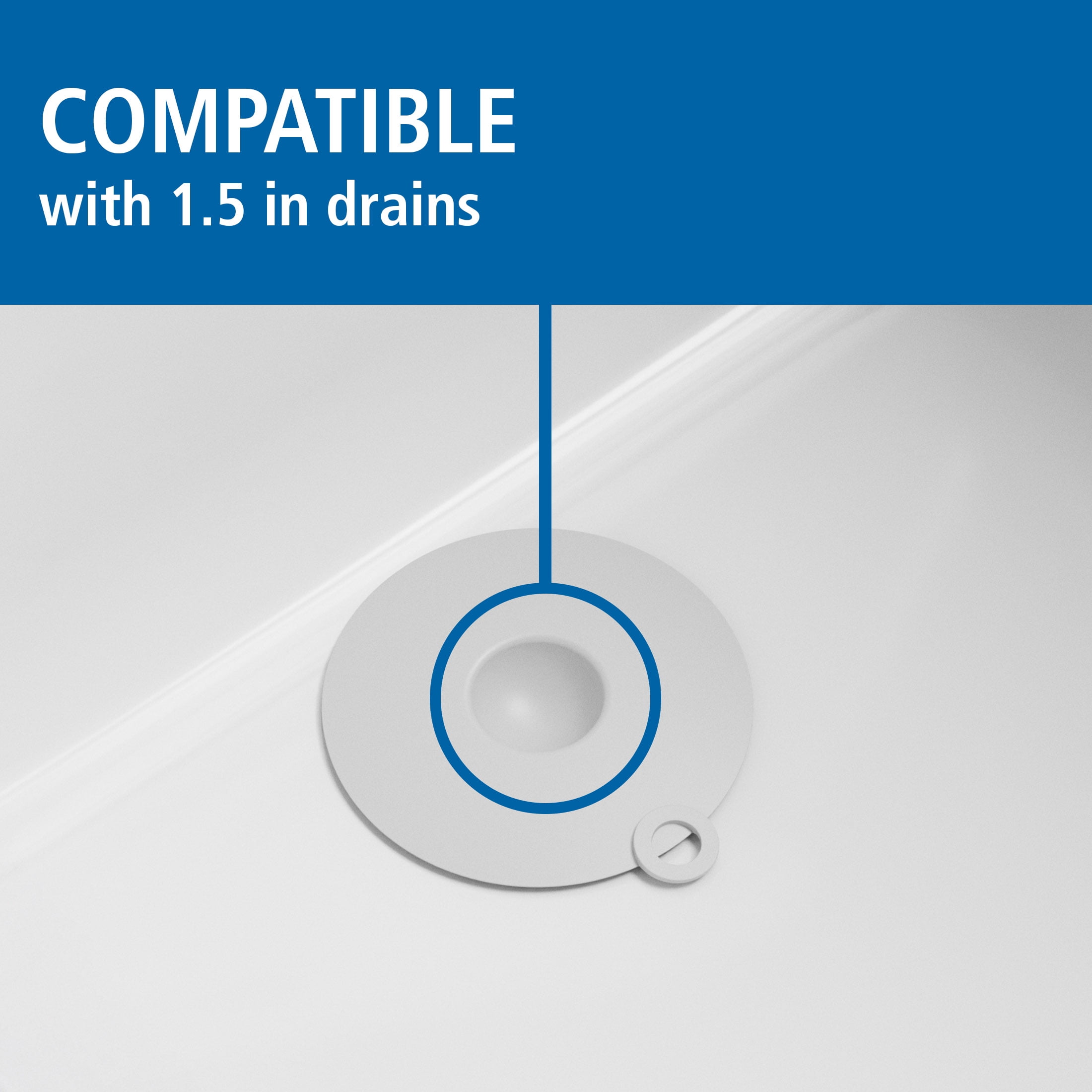 MAINSTAYS DRAINSTOPPER SOFT SILVER