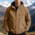 thumbnail image 5 of PBFRDSJ Mens Rain Jackets Waterproof with Hood Breathable Stretch Slim Fit Trucker Jackets Full Zip Fall Winter Warm Windproof Coat with Pockets, 5 of 9