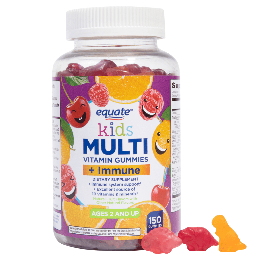 Equate Kids Multivitamin + Immune Gummies, 150 Count photo 2