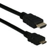 QVS 1-Meter Thin High Speed HDMI to Mini HDMI 4K HD Camera Cable